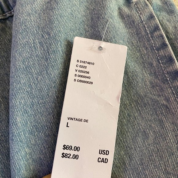 NWT BDG Urban Outfitters Denim High Waisted Cargo Jogger Pants Jeans Large - Picture 6 of 6